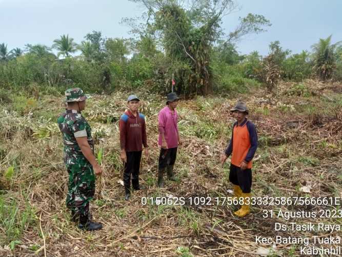 Koptu Sihabuddin Lakukan Pembinaan Clearing Lahan yang Ramah Lingkungan