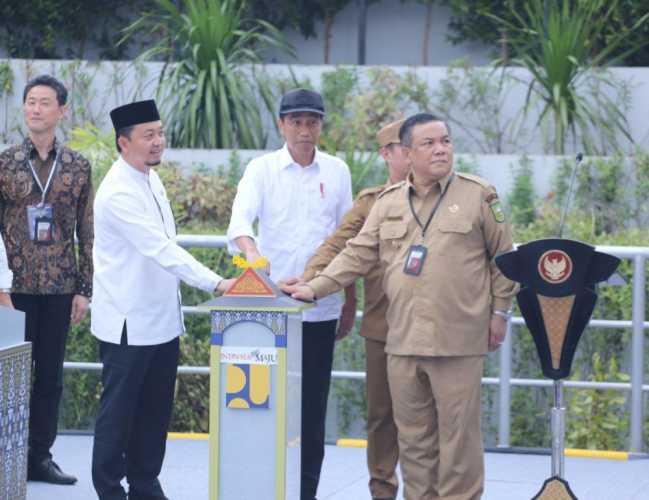 Akhirnya, Proyek SPALDT Bambu Kuning Diresmikan Presiden