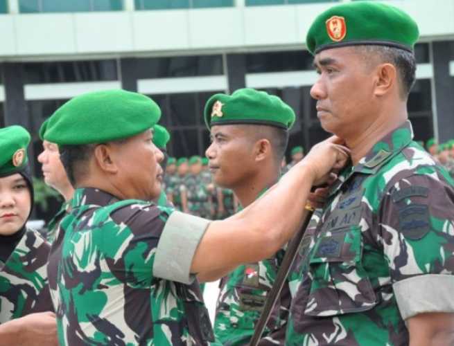 Danrem 031 Wira Bima Pimpin Upacara Kenaikan Pangkat di Makorem