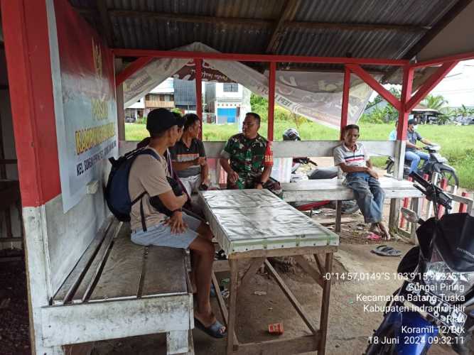 Serda Siswanto Maklumatkan Jaga Kamtibmas di Hari Lebaran