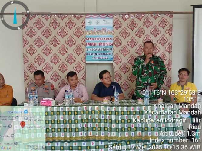 Danramil Mandah Hadiri Diskusi Pengelolaan Perkebunan Sawit Berkelanjutan di Desa Suraya Mandiri