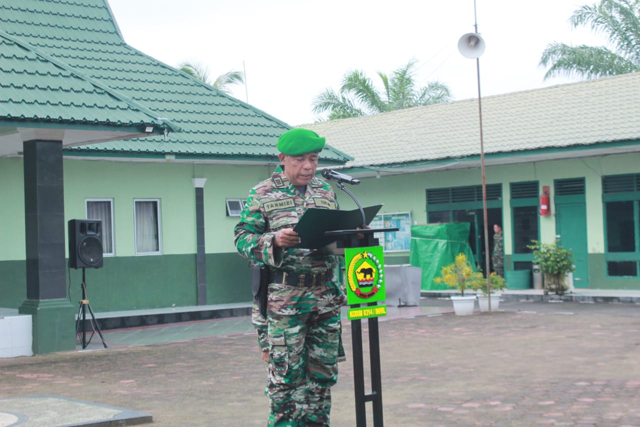 Kodim 0314/Inhil Melaksanakan Upacara Peringatan Hari Juang Kartika ke - 77