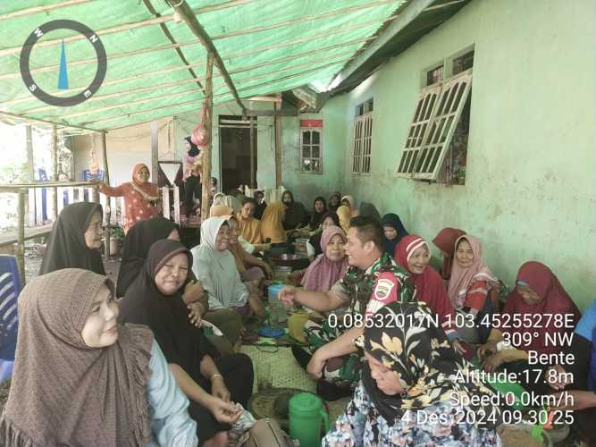 Setelah Pilkada, Babinsa Bente Harapkan Suasana Tetap Kondusif