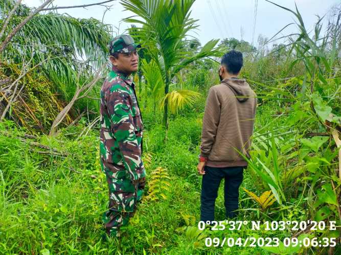 Babinsa Jalankan Konsep Apkowil Teknis Pencegahan Karhutlah