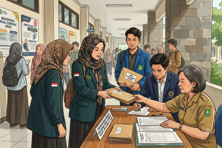 Pemprov Buka Pendaftaran Beasiswa Riau Cerdas Lanjutan 2026, Ini Syarat dan Alur Pendaftarannya