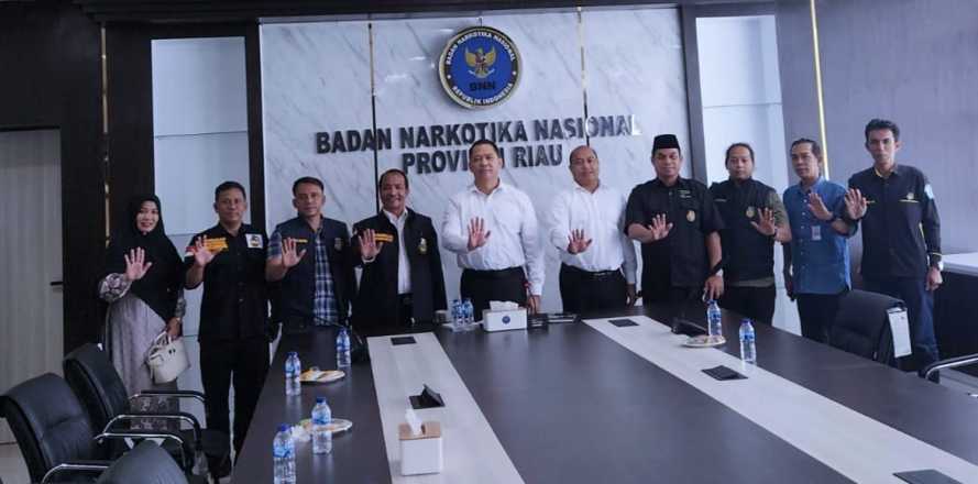 Audiensi Ketua DPC GRANAT Inhil Disambut Baik Kepala BNN Provinsi Riau