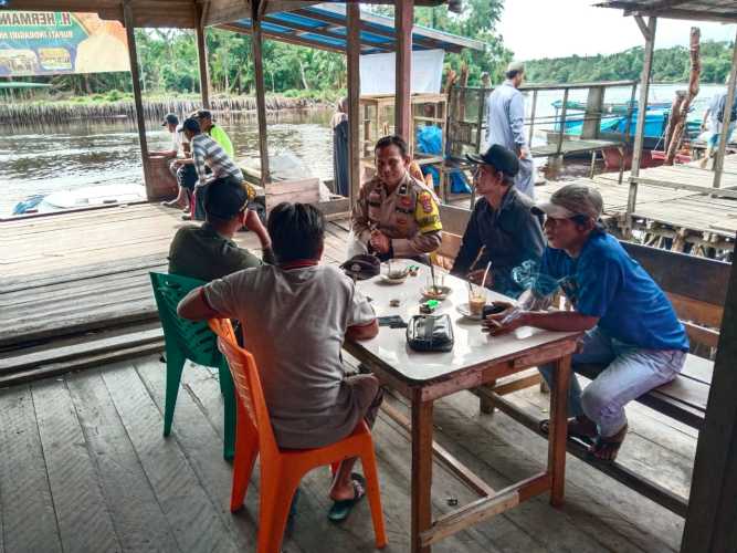 Waspada Kriminalitas di Wilkumnya, Polsek Pelangiran Tingkatkan Kewaspadaan Kamtibmas