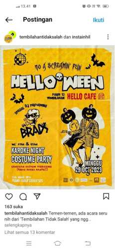 Dinilai Dapat Merusak Generasi Muda, LAMR Inhil Tolak Acara Halloween yang akan di Selenggarakan di Hello Caffe