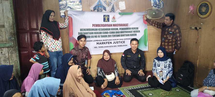 LBHK Markfen Justice Berikan Penyuluhan Hukum kepada Ibu-Ibu Penerima PKH di Tembilahan Kota