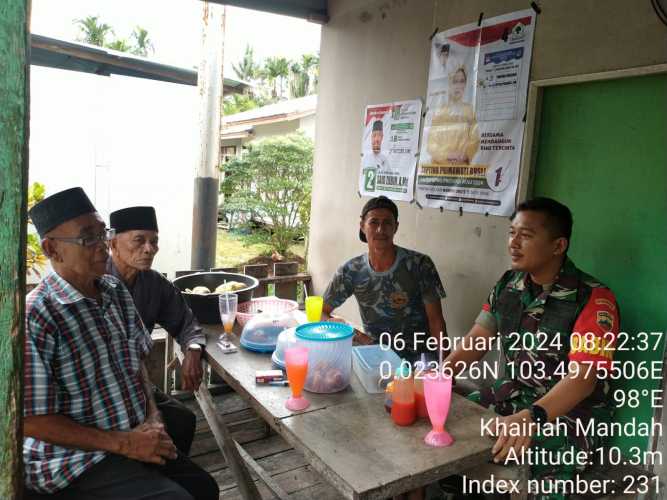 Babinsa Mandah Tetap Jaga Keutuhan Bangsa