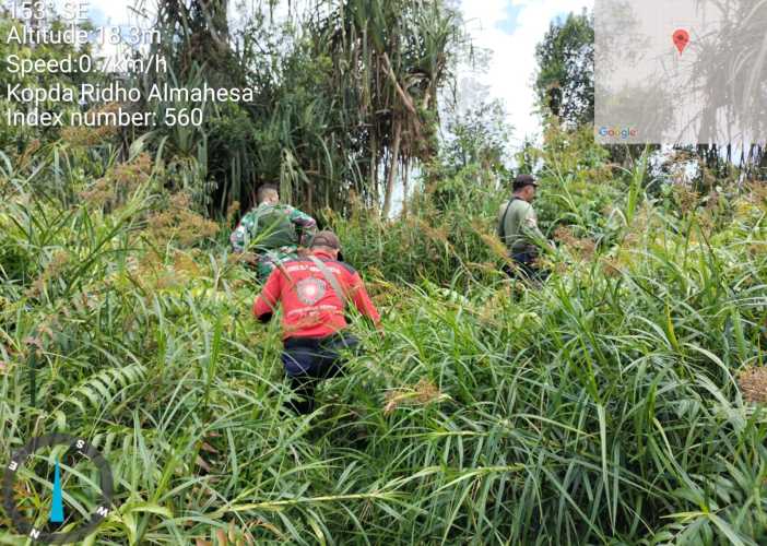 Babinsa Cek Keberadaan Hutan Lindung yang Belukar