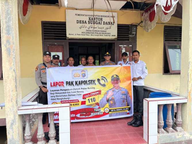 Kapolsek Pulau Burung Tegaskan Sinergi Kamtibmas dan Optimalisasi Program Lapor Pak Kapolsek 110