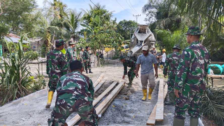 Progres TMMD ke 124 tahun 2025 Selesai Lebih Dari 50%