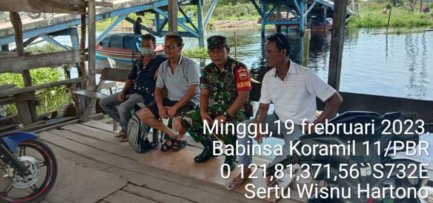 Sertu Wisnu Sosialisasi Tangkal Karhutlah