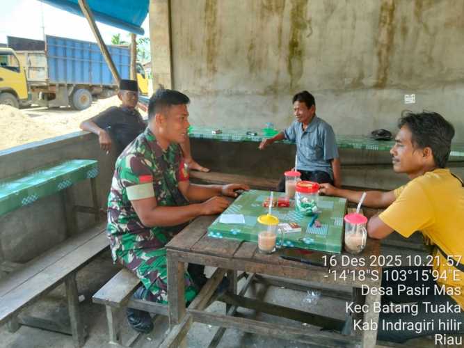 Babinsa  sharing dan penyelesaian masalah sosial warga: