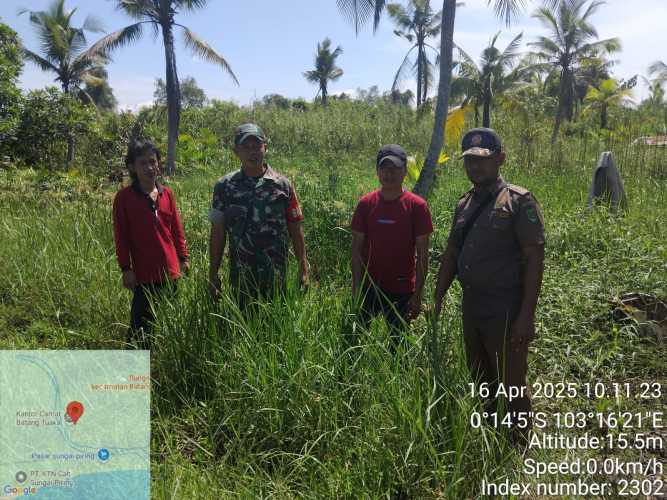 Patroli Pengawasan Lahan Cegah Potensi Kebakaran Hutan dan Lahan di Sungai Piring