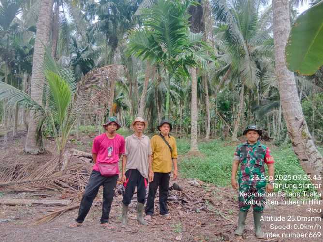 Babinsa Koramil 12/BTK Sosialisasi dan Patroli Tapal Batas, Jaga Kelestarian Alam di Batang Tuaka