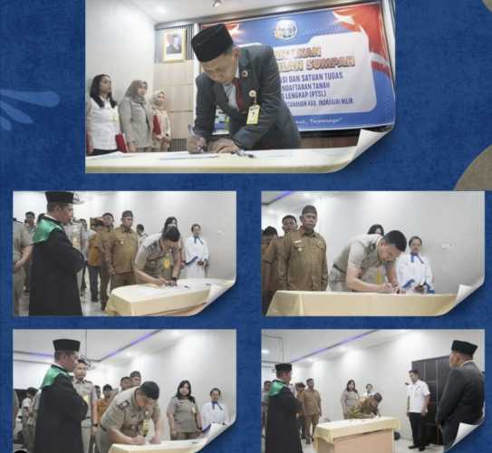 Kantah Inhil Lantik Panitia Ajudikasi dan Satgas PTSL 2026