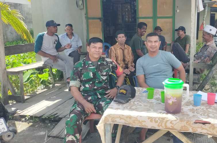 Babinsa Gemilang Jaya Laksanakan Komunikasi Sosial Terpadu pada Milad Inhil ke-61