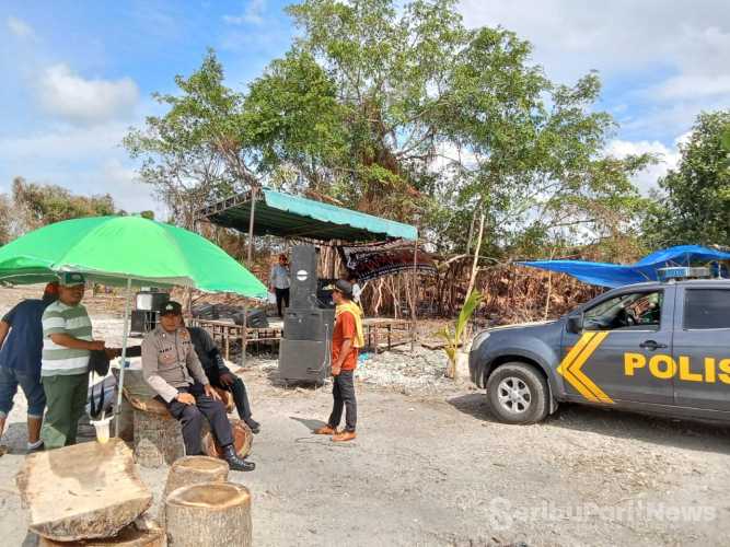 Kapolsek Labuhan Ruku Pimpin Pengamanan Obyek Wisata di Pantai Bunga, Pantai Bali, dan Pantai Belacan