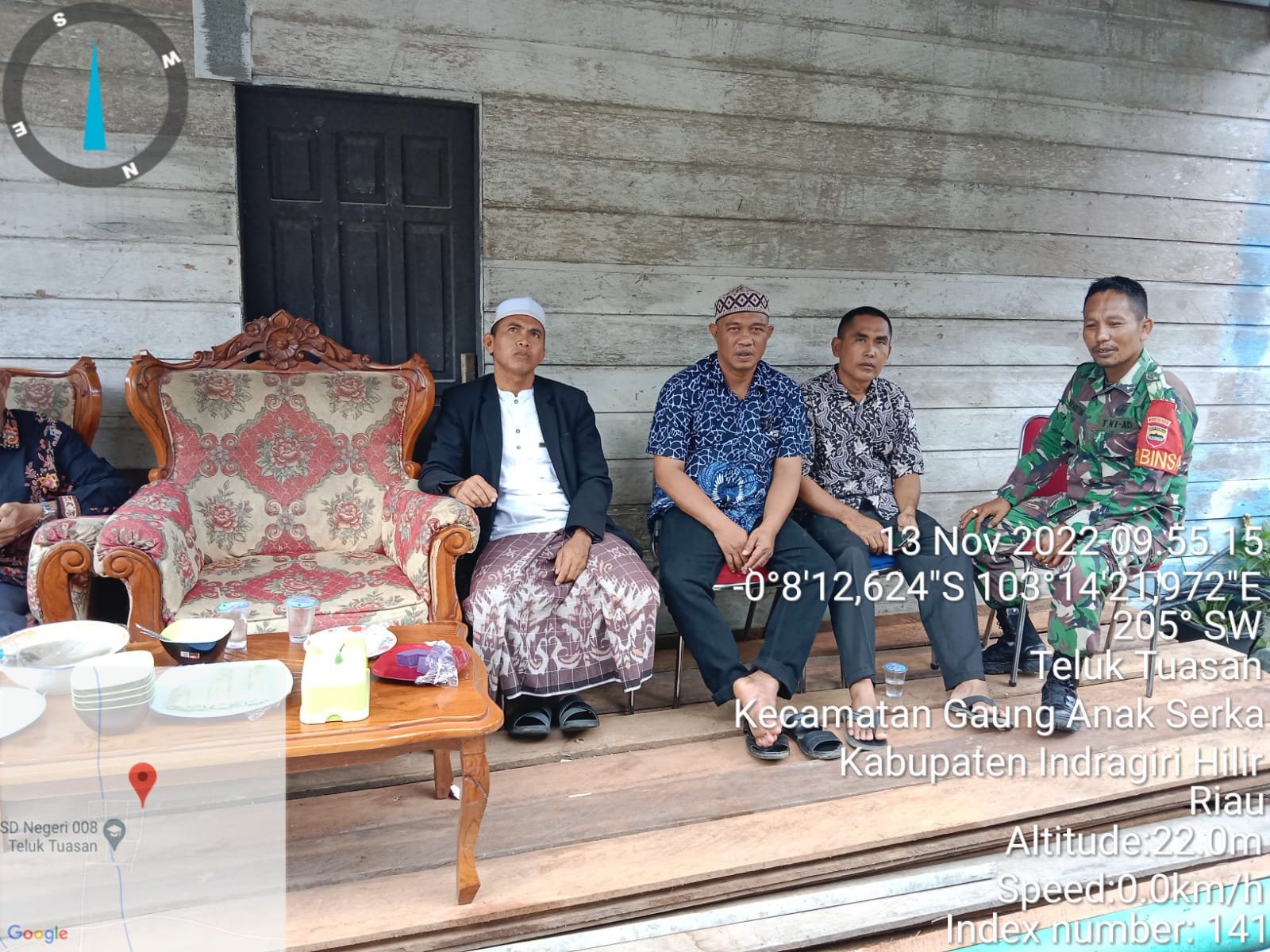 Babinsa Gas Silaturahim dan Hadiri Kenduri Syukuran