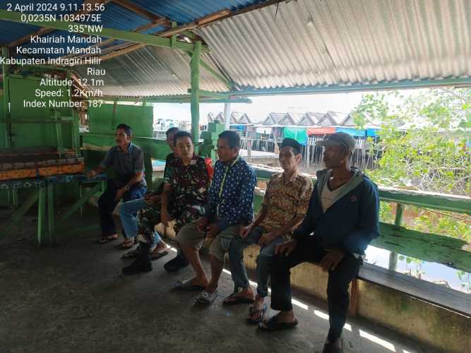 Babinsa Pulau Cawan Jaga Toleransi dalam Melaksanakan Ibadah Puasa