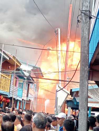 Si Jago Merah Mengamuk 5 Jam, 26 Rumah Warga Tionghoa di Concong Luar Hangus Terbakar