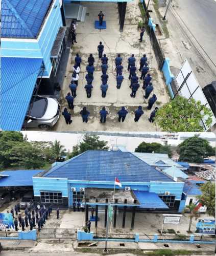 Antisipasi Cuaca Ekstrem dan Tertib Administrasi Jadi Fokus Apel Pagi KSOP Kelas IV Tembilahan
