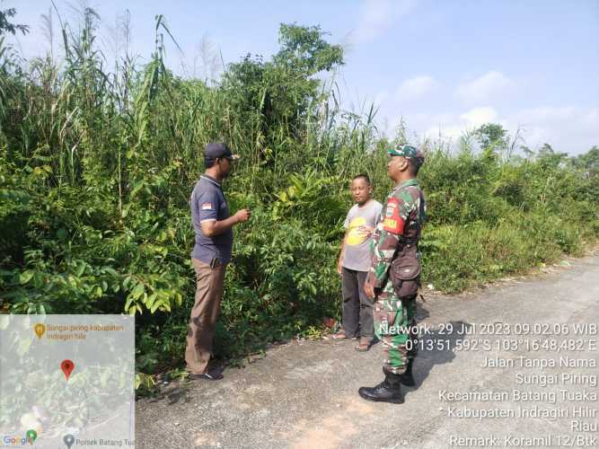 Babinsa Lakukan Upaya Rutin Patroli Karhutlah