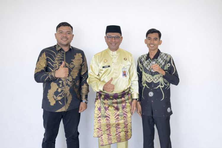 PW HIMMAH Riau dan Wasekjen HIMMAH Pusat Bersilaturahmi dengan Sekda Rokan Hilir, Bahas PAD dan Ekspor-Impor