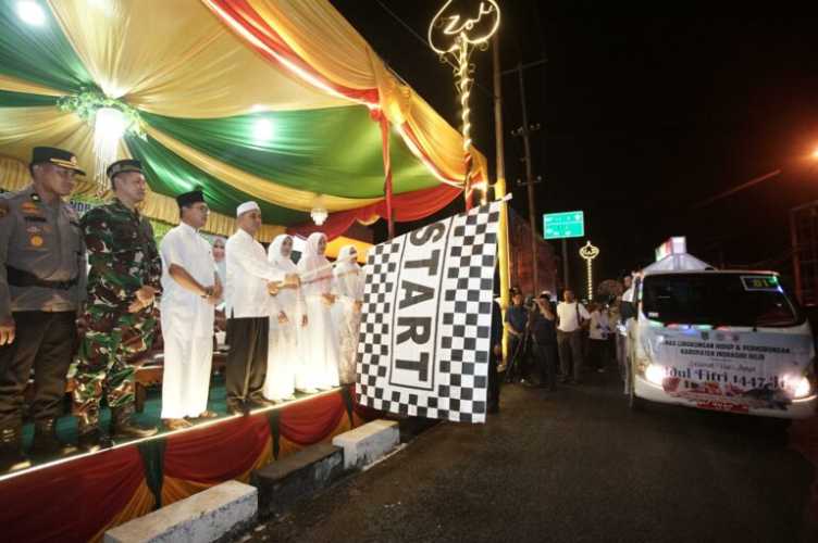 Bupati Inhil Bersama Forkompimda Melepasa Pawai Taaruf 1447 H