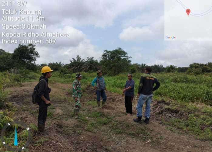 Kopda Ridho Babinsa Gembira Laksanakan  Fire Drill Cegah Karlahut