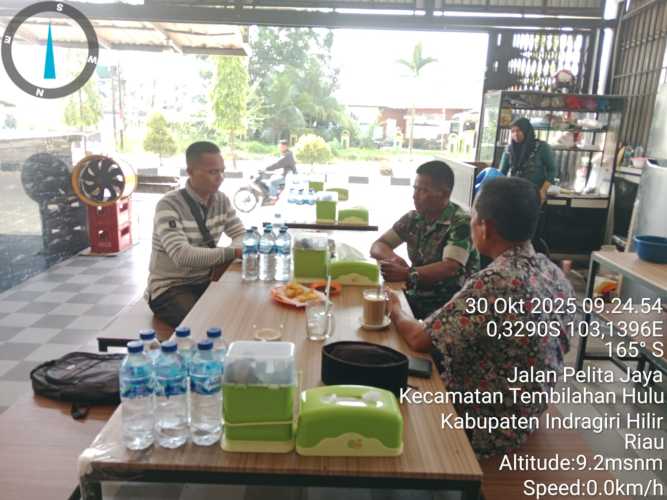 Danposramil 01/Tembilahan Hulu Laksanakan Pengawasan SDM Bersama Lurah