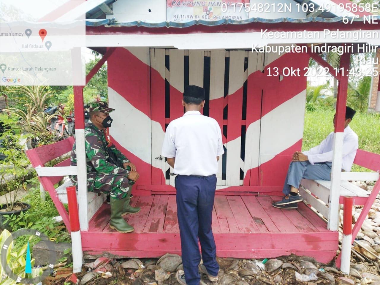 Serda Erik Arianto Sibarani Babinsa Koramil 10/Pelangiran Berikan Pandangan Hidup Bernegara