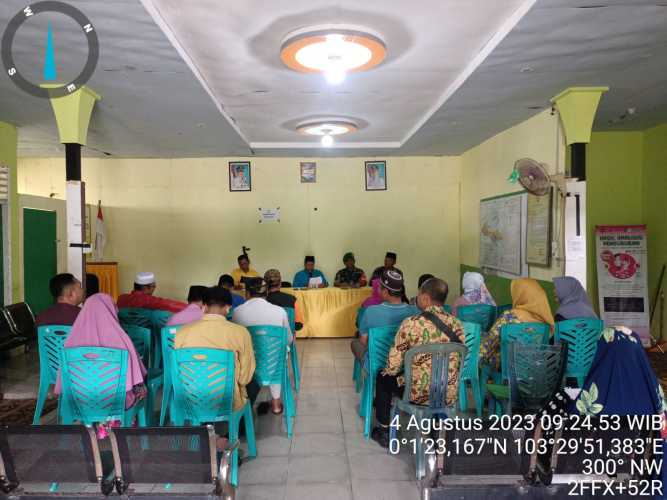 Danramil Mandah Hadiri Rapat Pembentukan Panitia HUT RI Ke-78