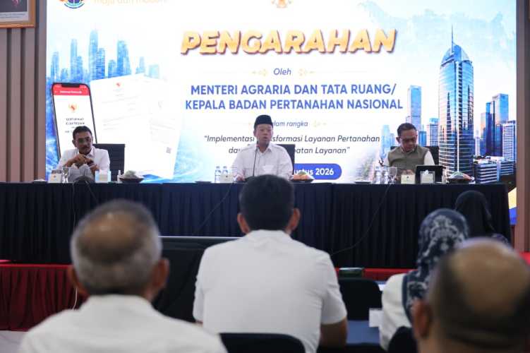 Sebarkan Semangat Transformasi Layanan Pertanahan, Menteri Nusron: Untuk Memberikan Kepastian kepada Masyarakat