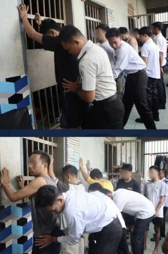 Razia Rutin Blok Hunian, Lapas Tembilahan Sita Sejumlah Barang Terlarang