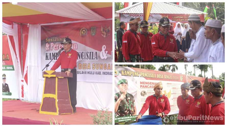 Bupati H.M Wardan Mengapresiasi Terbentuknya Kampung Pancasila dan Mikroba Village Sungai Intan