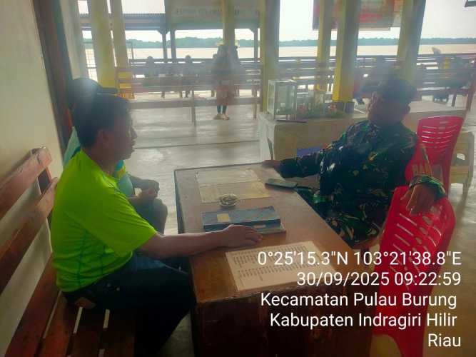 Babinsa Koramil 11/Pulau Burung Serap Animo Masyarakat Desa Sri Danai Jaya Terkait Penerimaan Prajurit TNI AD