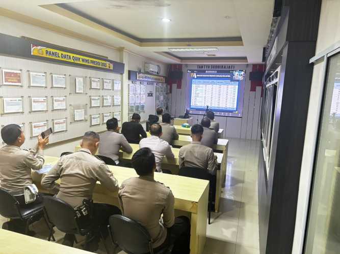 Satlantas Polres Inhil Ikuti Anev Operasi Patuh Lancang Kuning 2025, 602 Pelanggaran Ditindak, Nol Kasus Laka Lantas