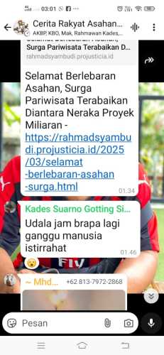 Kades Gotting Sidodadi Anggap WAG CRA Bukan Berisikan Manusia