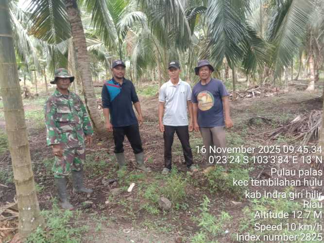 Danposramil 01/Tembilahan  giat Patroli Tapal Batas dan monitoring titik api