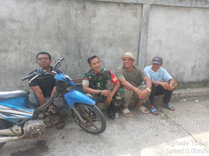 Babinsa Mandah menggelar penentraman situasi