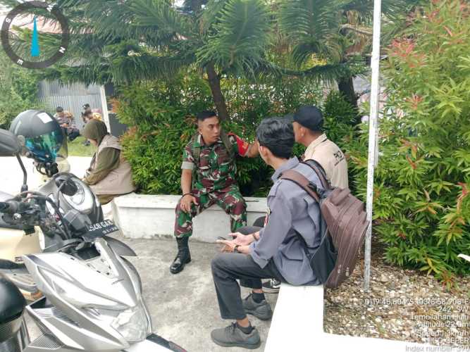 Guna Suksesnya Pilkada Serentak, Kopda Nico Berkoordinasi dengan Anggota KPPS