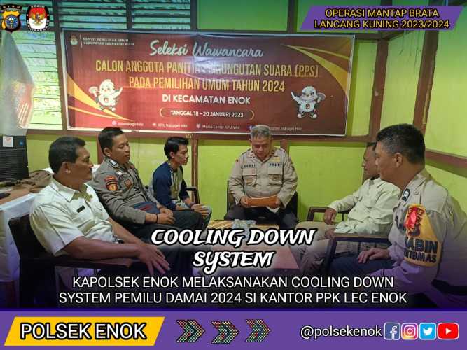 Cooling Down System, Kapolsek IPTU Cardi Kunjungi Kantor PPK