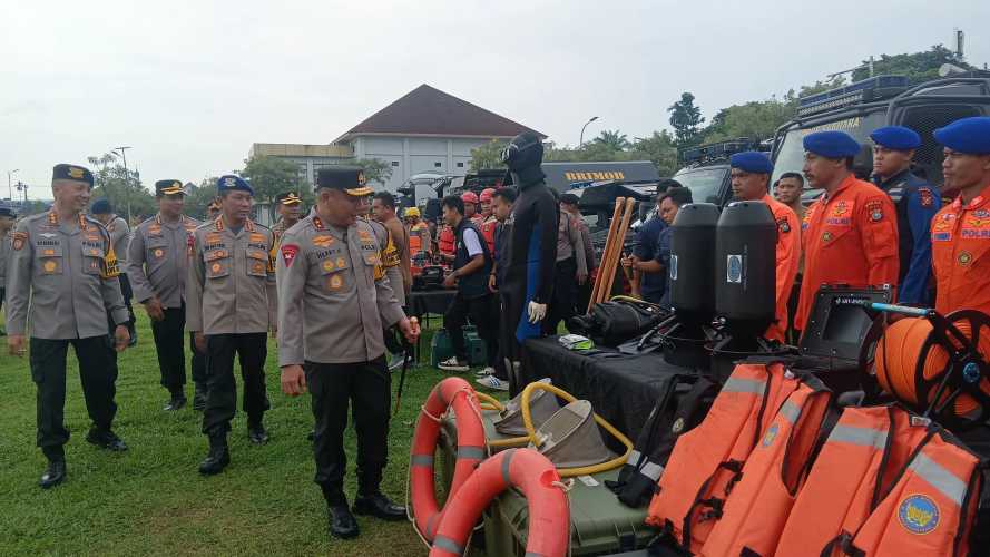 Pintu Air Koto Panjang Dibuka, Kapolda Riau Siagakan Pasukan Antisipasi Banjir
