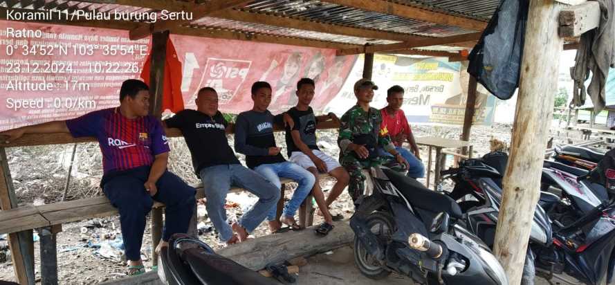 Babinsa Koramil 11/PBR Kodim 0314/Inhil: Perangi Narkoba, Bangun Keharmonisan
