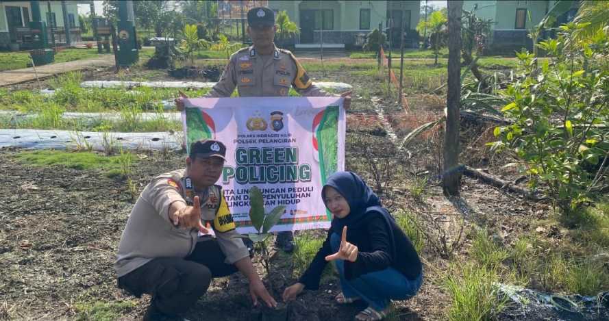 Gelar Workshop Green Policing, Polres Inhil Melalui Polsek Pelangiran Galakkan Gerakan Hijau di Tengah Masyarakat