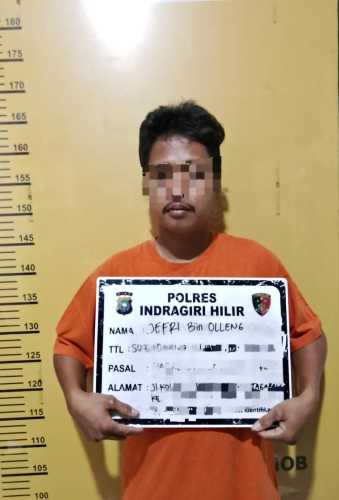 Tak Ada Ampun bagi Pembakar Lahan, Polsek Kateman Amankan Seorang Pria