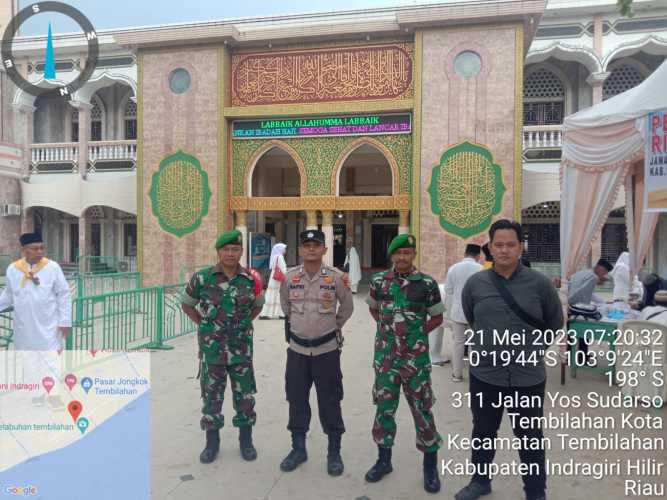 Sertu M.yasin Bersama Tim Amankan Manasik Haji 2023 Kabupaten Indragiri Hilir